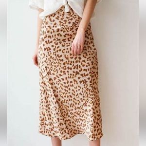 NWT Free People leopard skirt